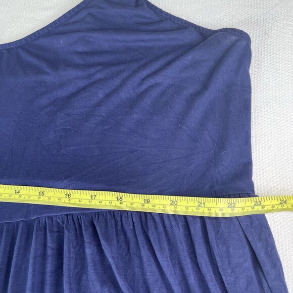 Torrid 3 Piece Bundle Super Soft Blue Baby Doll Top Striped V Neck Sleeveless - Picture 6 of 16